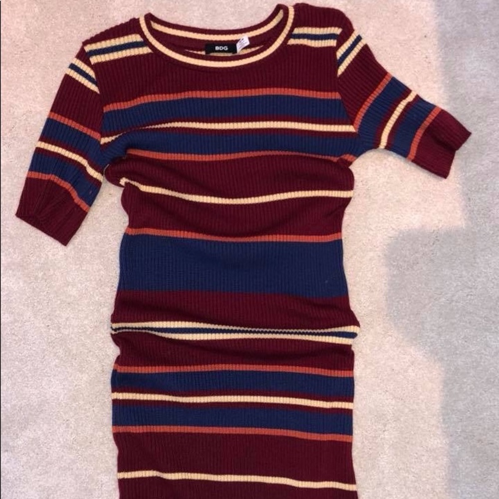 BDG Maroon Midi Dress